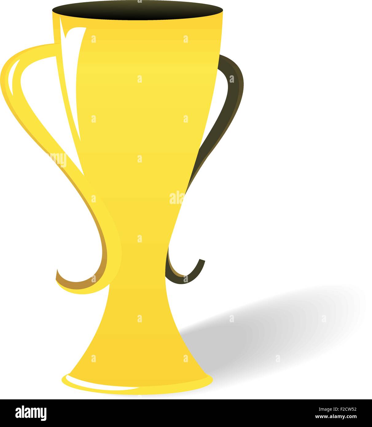 Realistic illustration of prize gold cup Stock Vector Image & Art Alamy