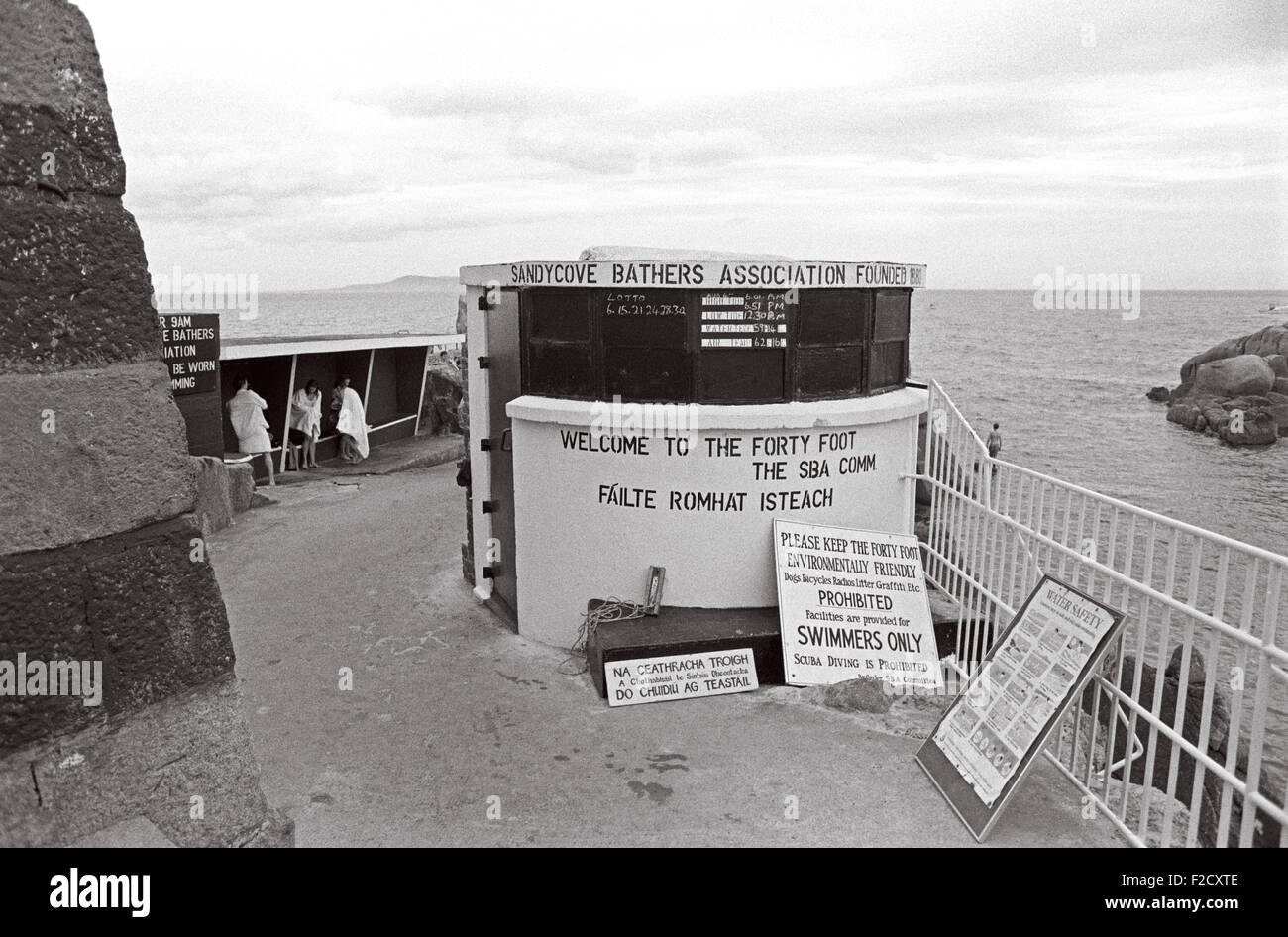 The Forty Foot Hole, the sea swimming point off Sandycove, referred to