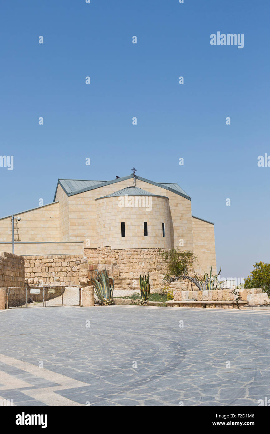 Ancient church in Mount Nebo, Jordan Stock Photo