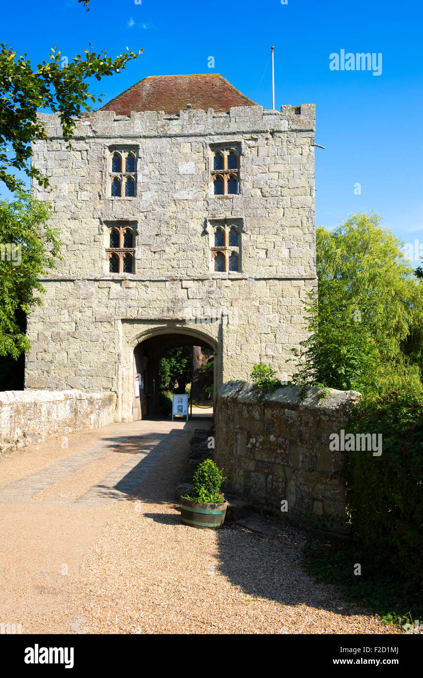 The entrance gatehouse to Michelham Priory, East Sussex, UK Stock Photo
