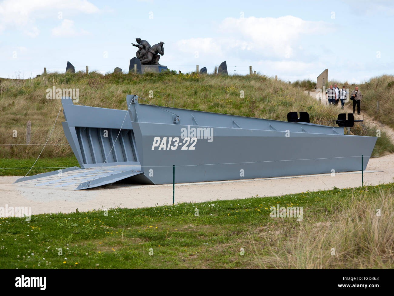 The Higgins Boat Memorial, Utah Beach, Normandy, France Stock Photo