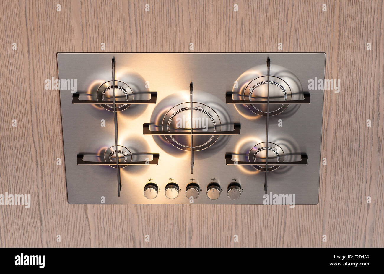 photo of the kitchen range of a new kitchen Stock Photo - Alamy