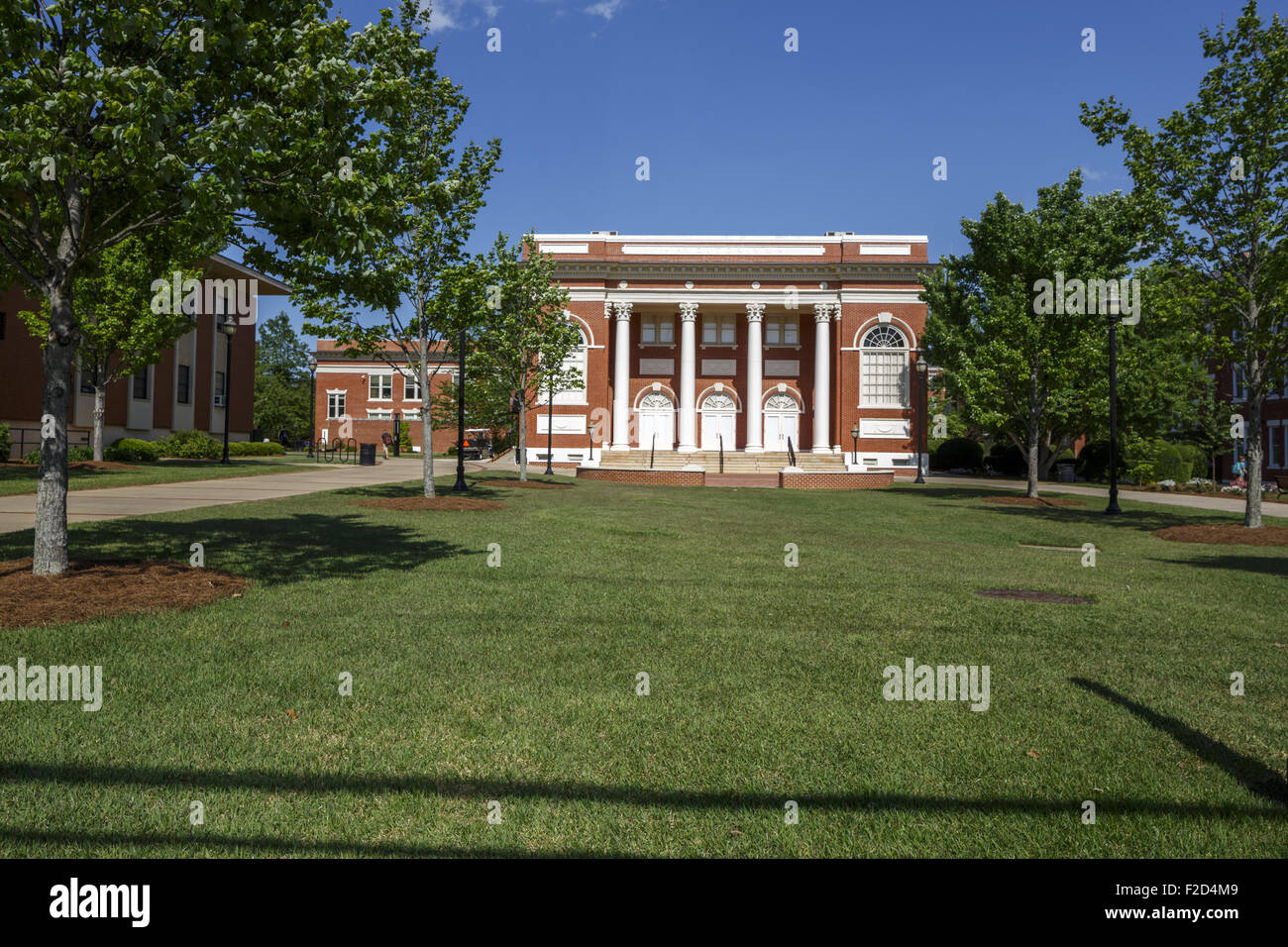 Russell Auditorium Milledgeville Georgia College Greek Revival architecture Georgia USA Stock Photo