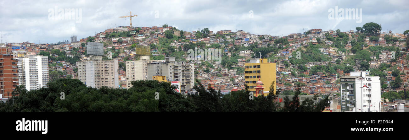 Jungle of city slum in Caracas, Venezuela Stock Photo