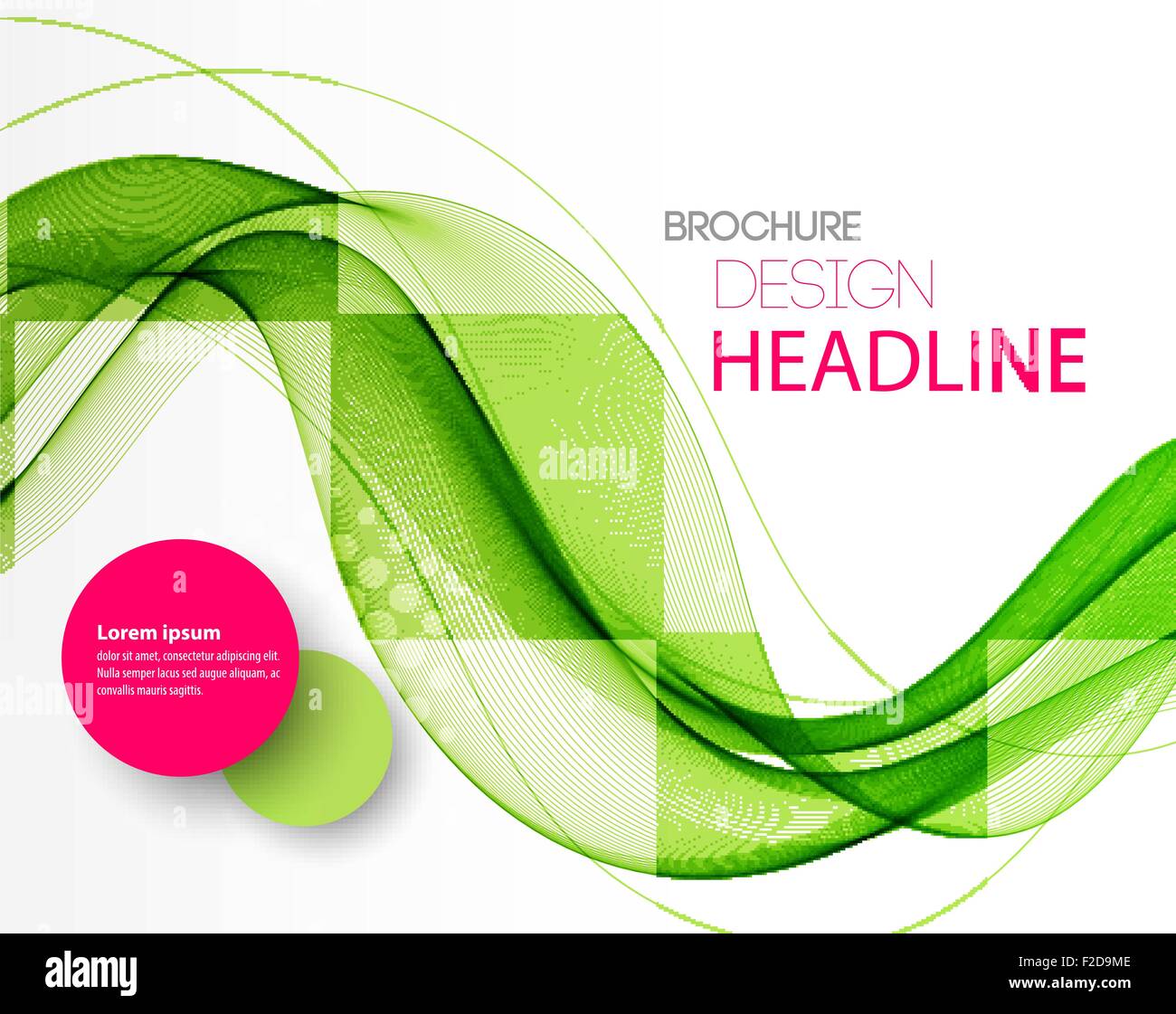 Abstract curved lines background. Template brochure design Stock Vector ...