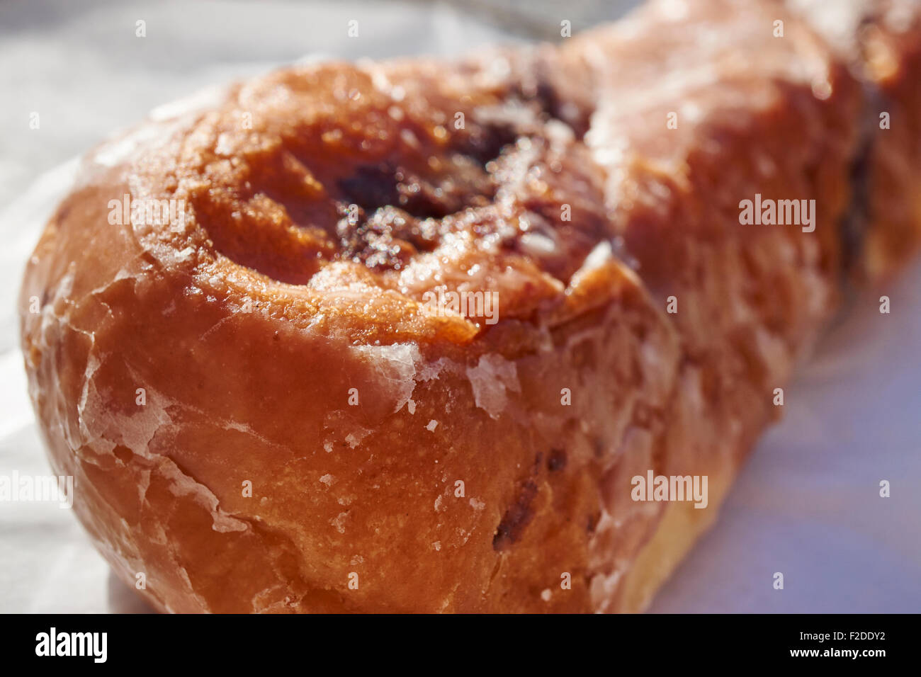 Classic American-style cruller, a fried pastry, at the Central Market in Lancaster, Pennsylvania, USA Stock Photo