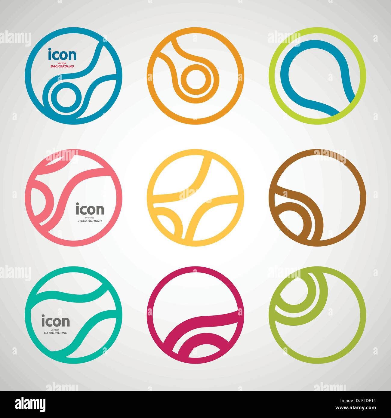 Set round circle colorful Stock Vector Images - Alamy