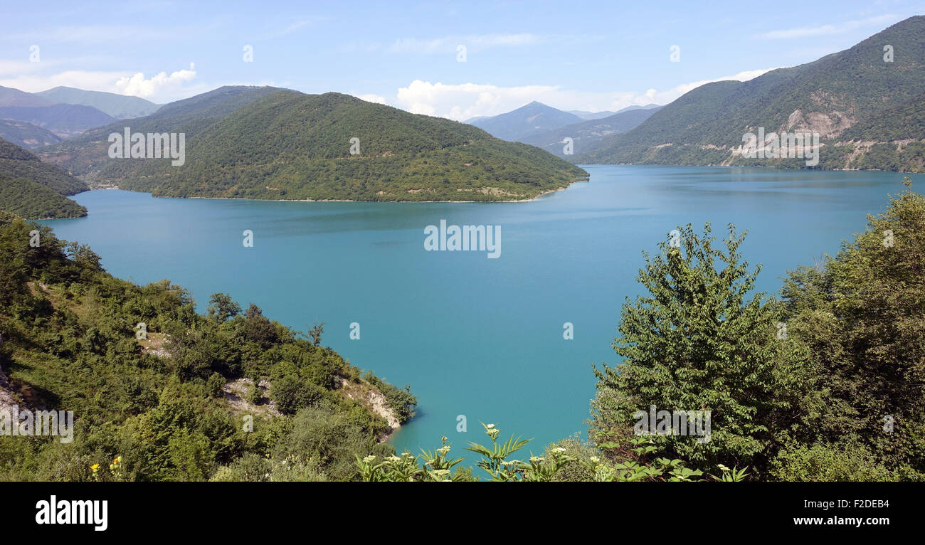The Zhinvali Reservoir, Zhinvali, Caucasus Stock Photo Alamy