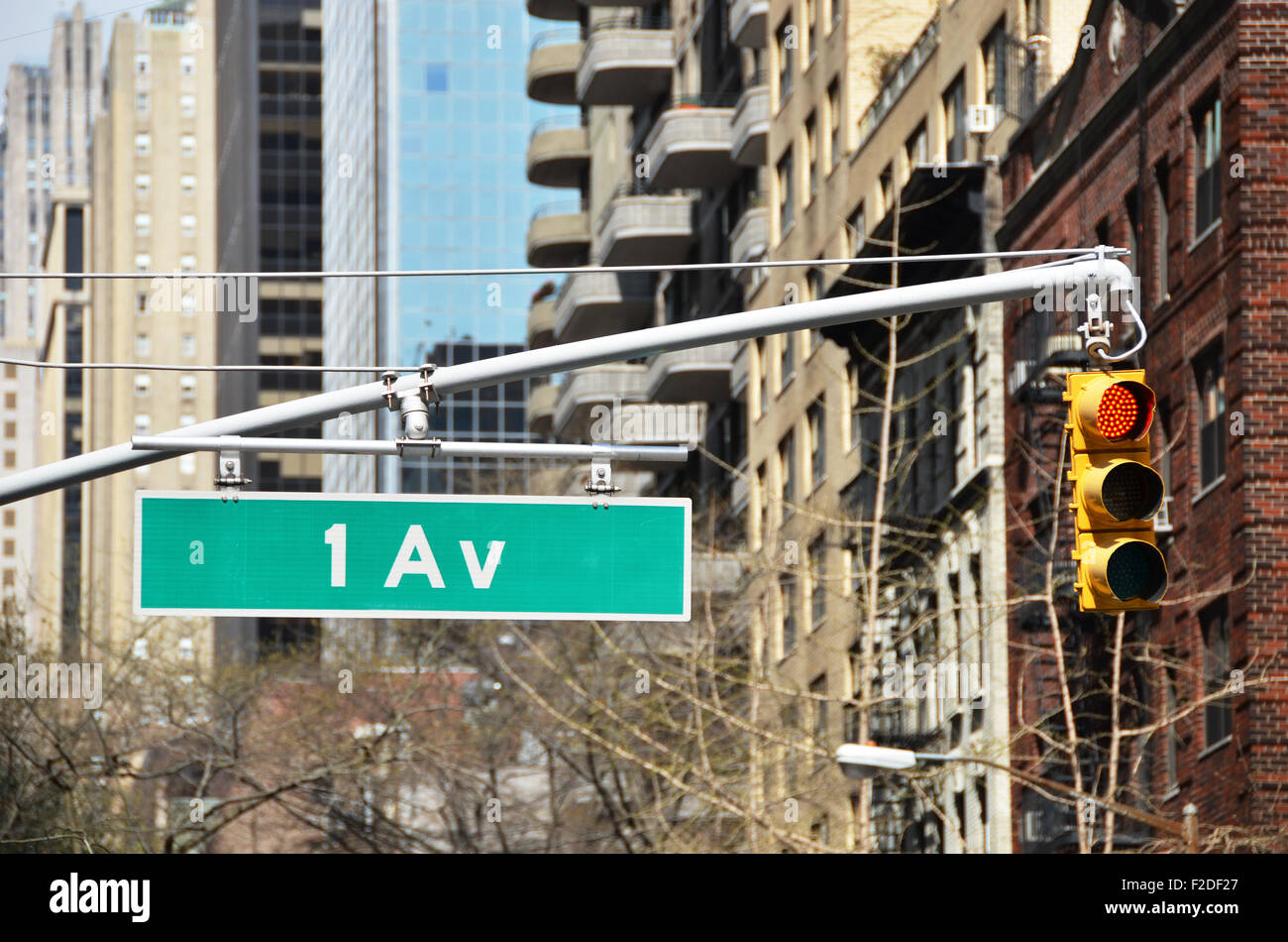 The first avenue, New York City Stock Photo - Alamy
