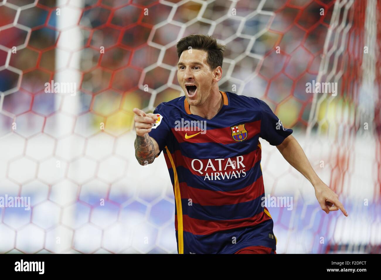 Madrid Spain 12th Sep 2015 Lionel Messi Barcelona Football Soccer 