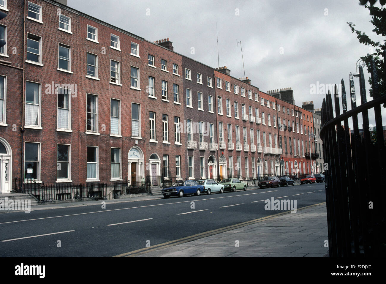 Mountjoy Square, a garden square in Dublin where James Joyce