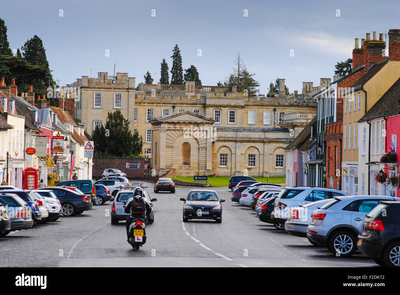 Kimbolton village property typical Stock Photo Alamy
