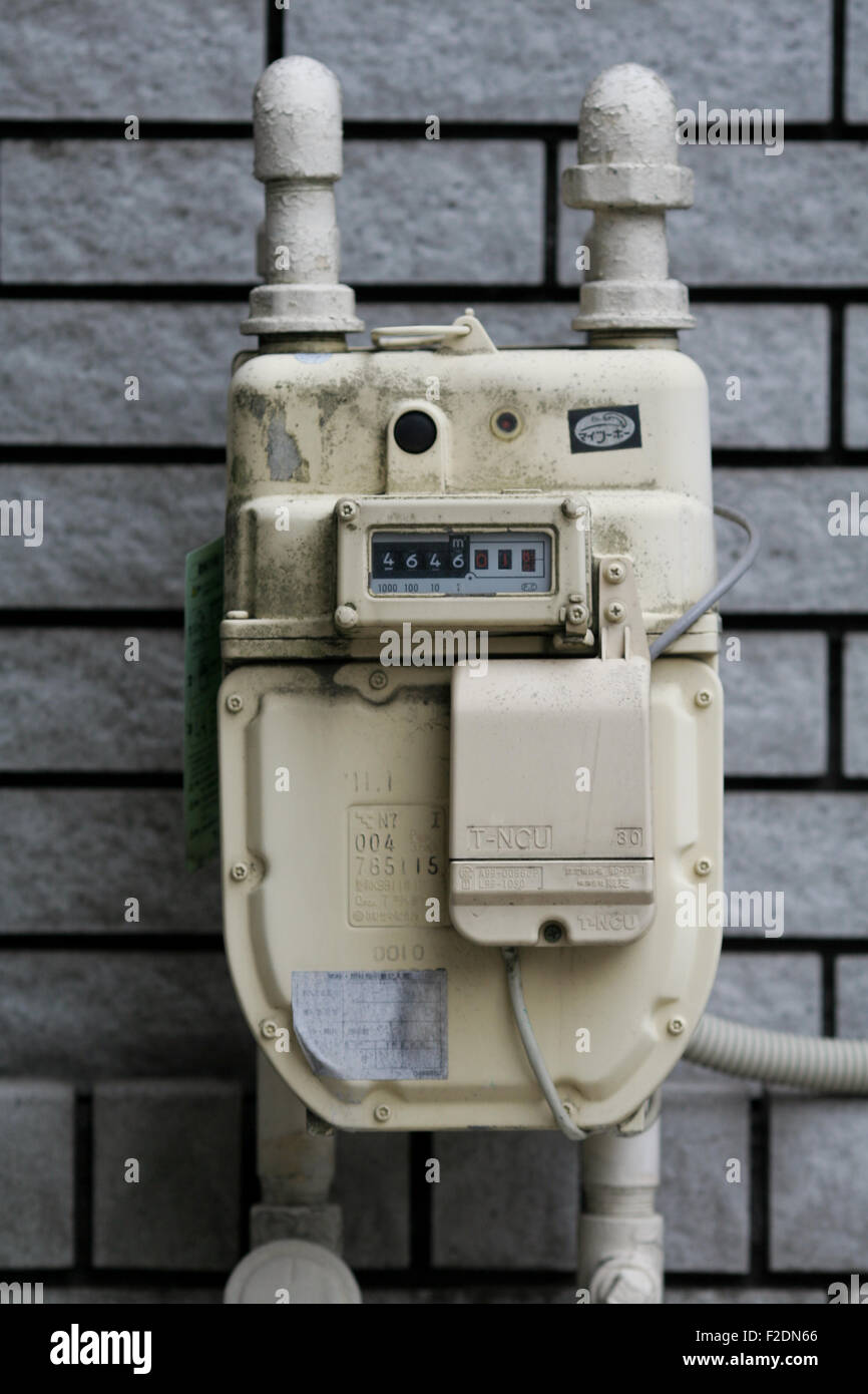 Gas electric energy meter Stock Photo Alamy