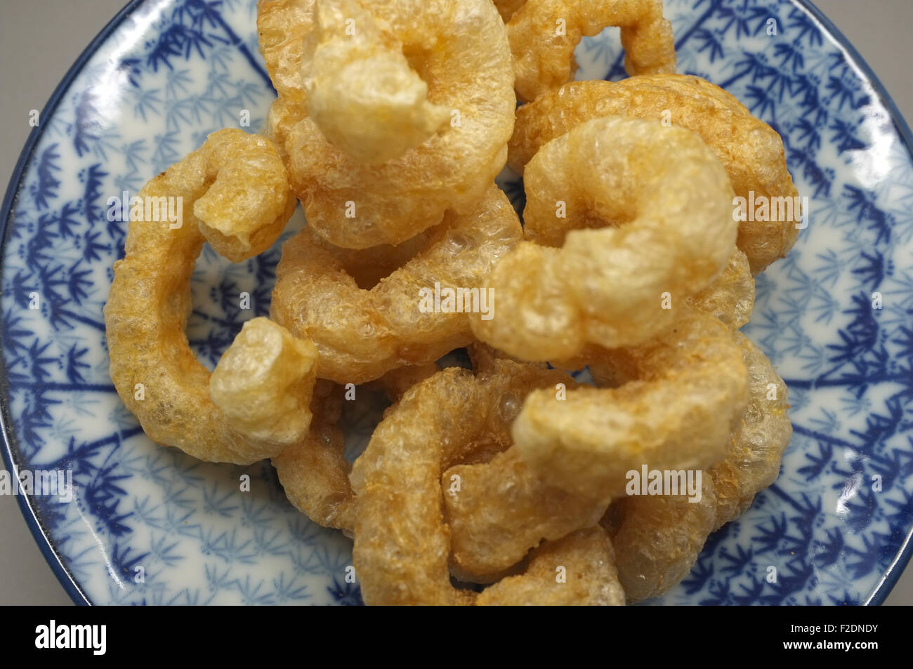 Pork snack, pork rind, pork scratching, pork crackling Stock Photo Alamy