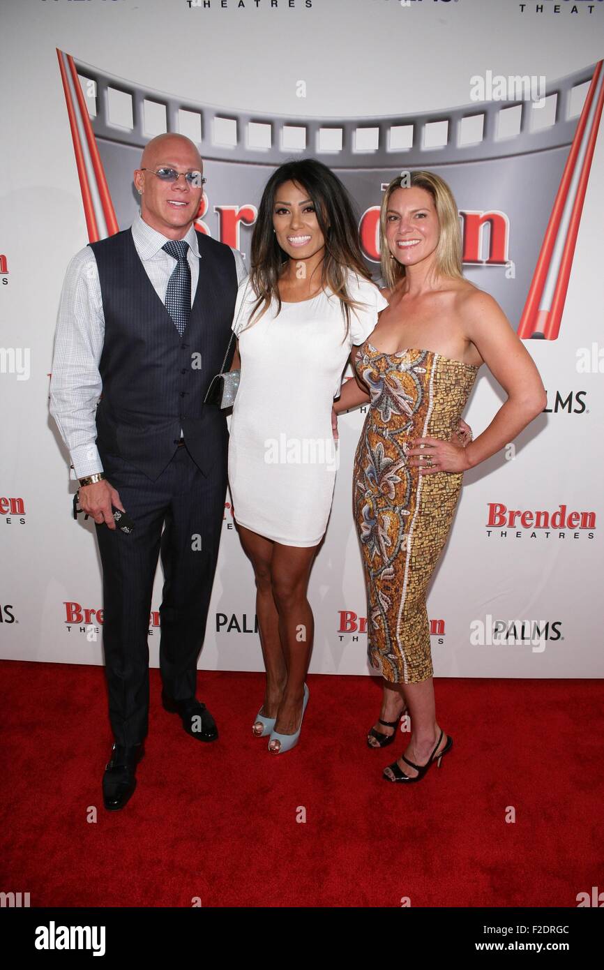 Las Vegas, NV, USA. 16th Sep, 2015. Johnny Brenden, Janene Salomon, Dr  Rebecca Sinai at arrivals for THE PERFECT PHYSIQUE Premiere, Brenden  Theatres Lobby, Las Vegas, NV September 16, 2015. Credit: James