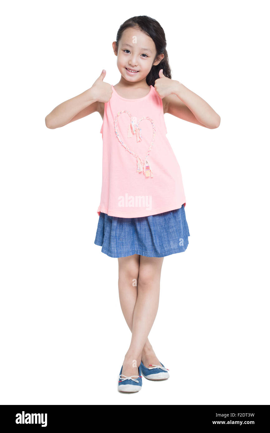 Happy child doing thumbs hi-res stock photography and images - Alamy