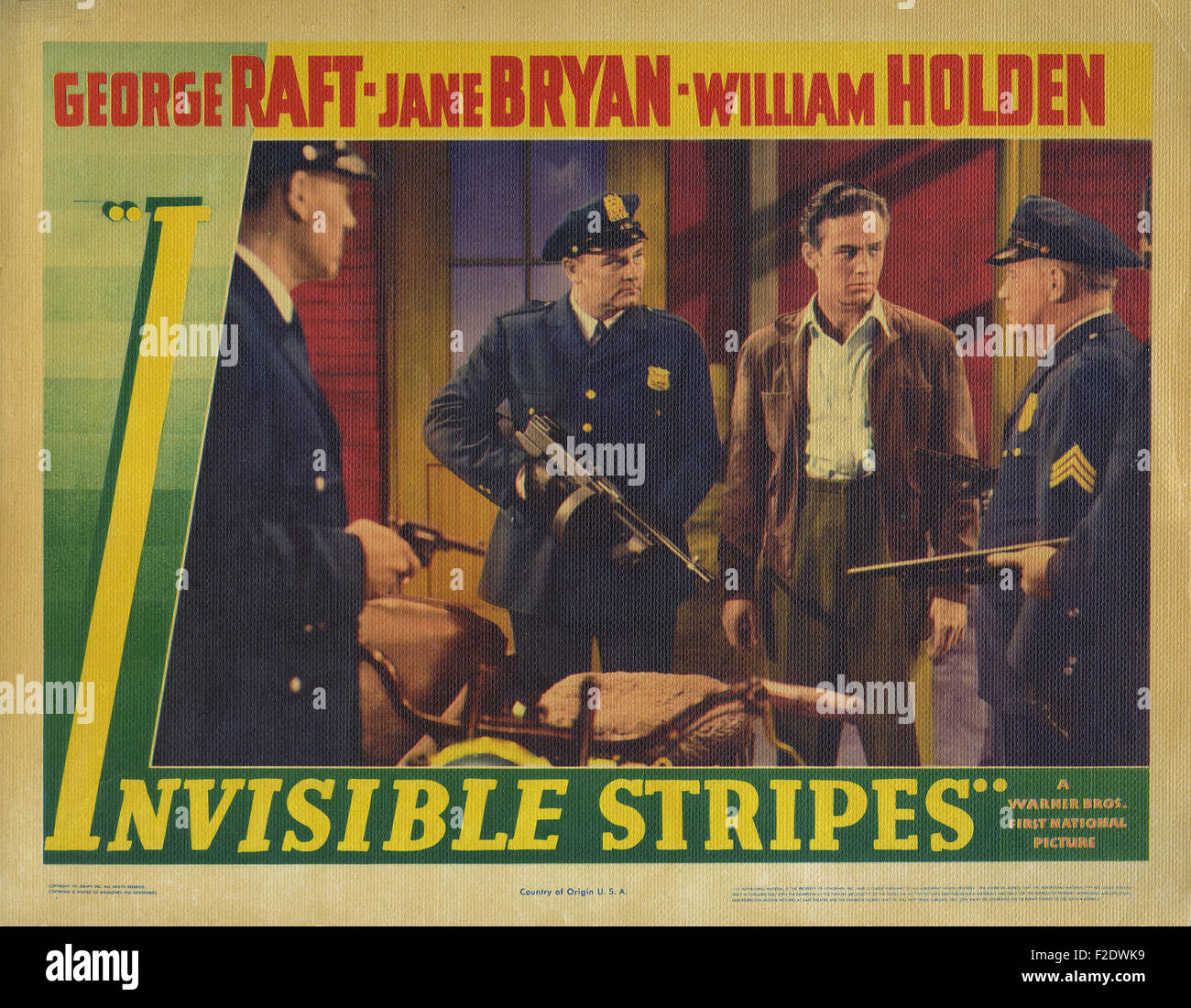 Invisible Stripes 03 - Movie Poster Stock Photo