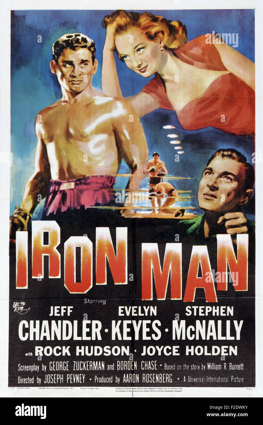 Iron Man (1951) 01 - Movie Poster Stock Photo