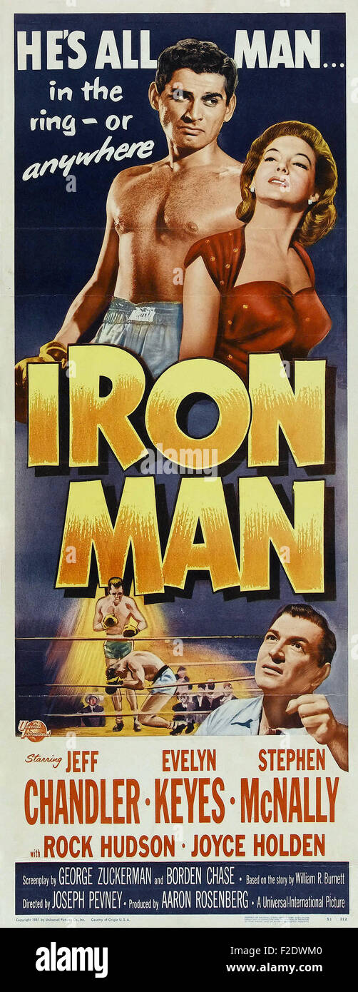 Iron Man (1951) 02 - Movie Poster Stock Photo