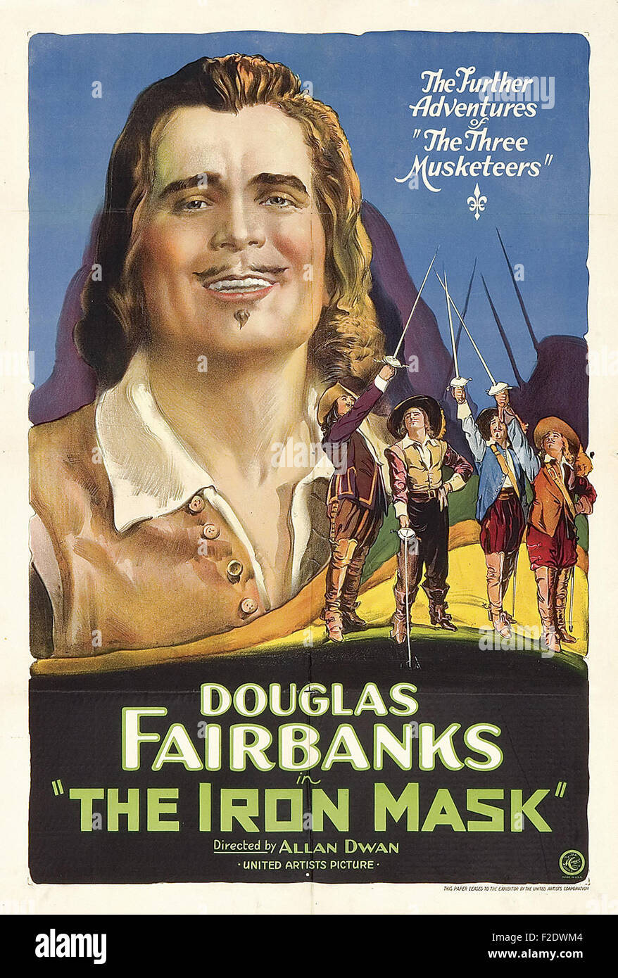 Iron Mask, The (1929) 04 Movie Poster Stock Photo Alamy