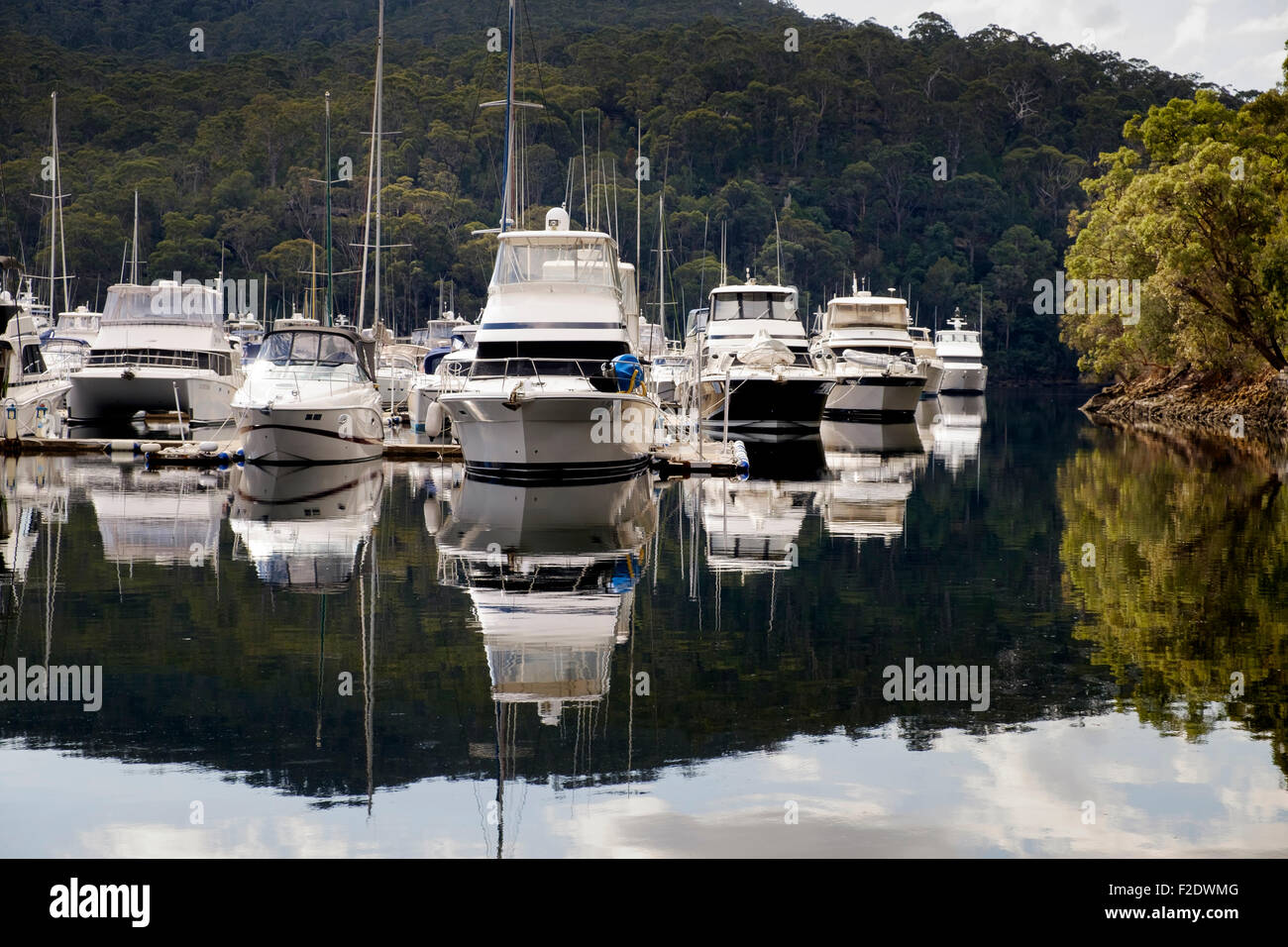 Marina at Akuna Bay Stock Photo