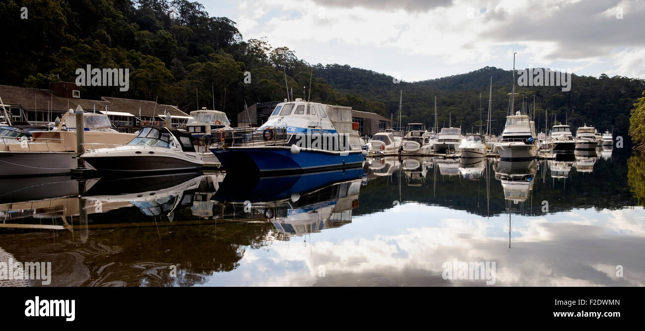Marina at Akuna Bay Stock Photo