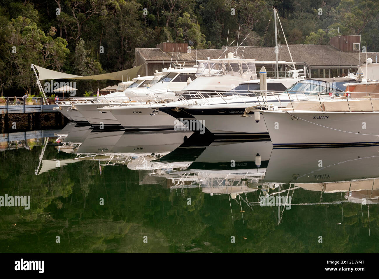 Marina at Akuna Bay Stock Photo