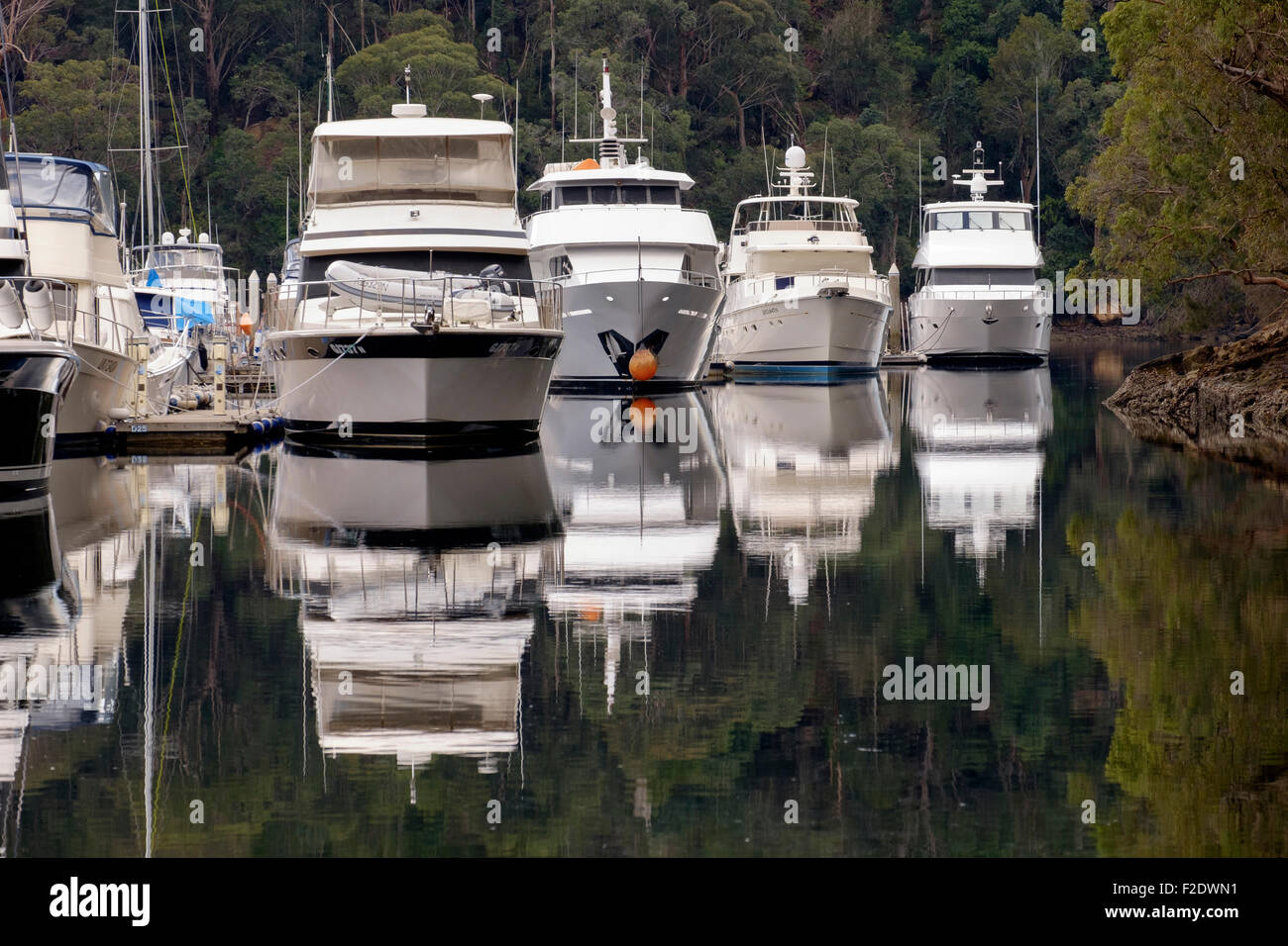 Marina at Akuna Bay Stock Photo