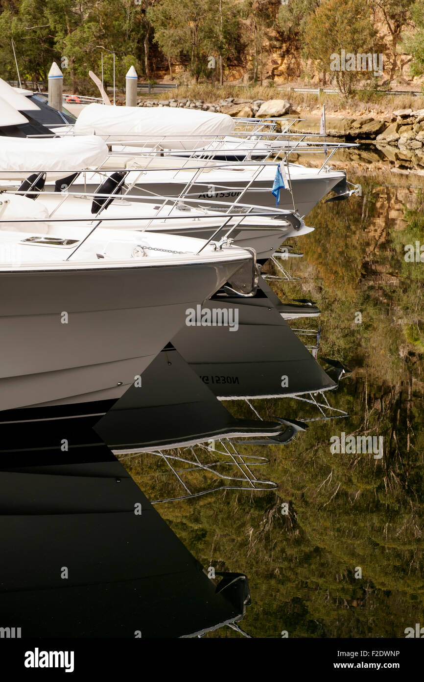 Marina at Akuna Bay Stock Photo
