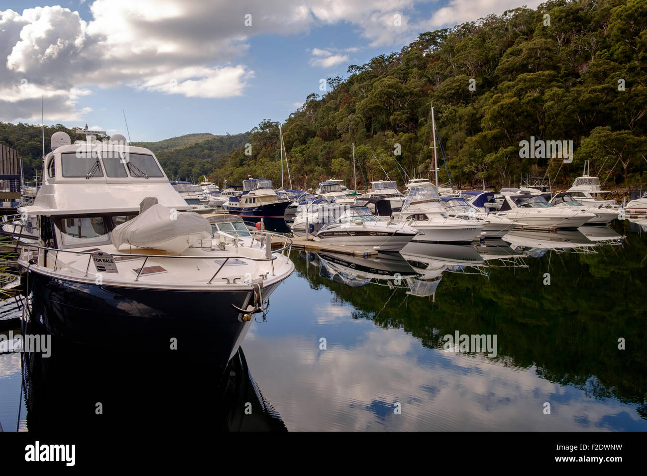 Marina at Akuna Bay Stock Photo