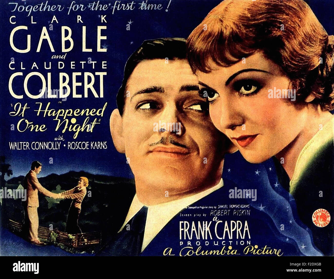 It Happened One Night 02 - Movie Poster Stock Photo - Alamy
