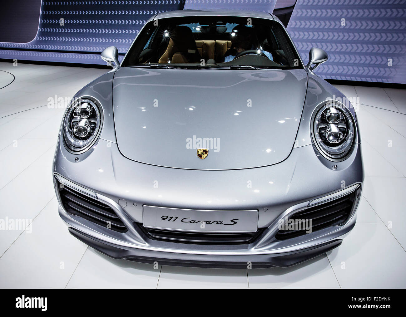 Porsche 911 Carrera S, motorshow, IAA, Frankfurt, Auto Show, stand Stock  Photo - Alamy