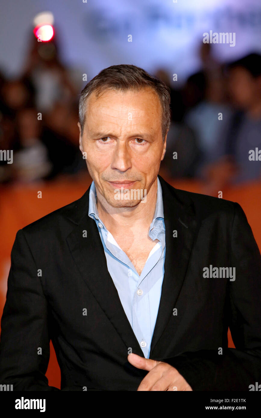 Actor Michael Wincott attends the premiere of Forsaken during the 40th Toronto International Film Festival, TIFF, at Roy Thomson Hall in Toronto, Canada, on 15 September 2015. Photo: Hubert Boesl /dpa - NO WIRE SERVICE - Stock Photo