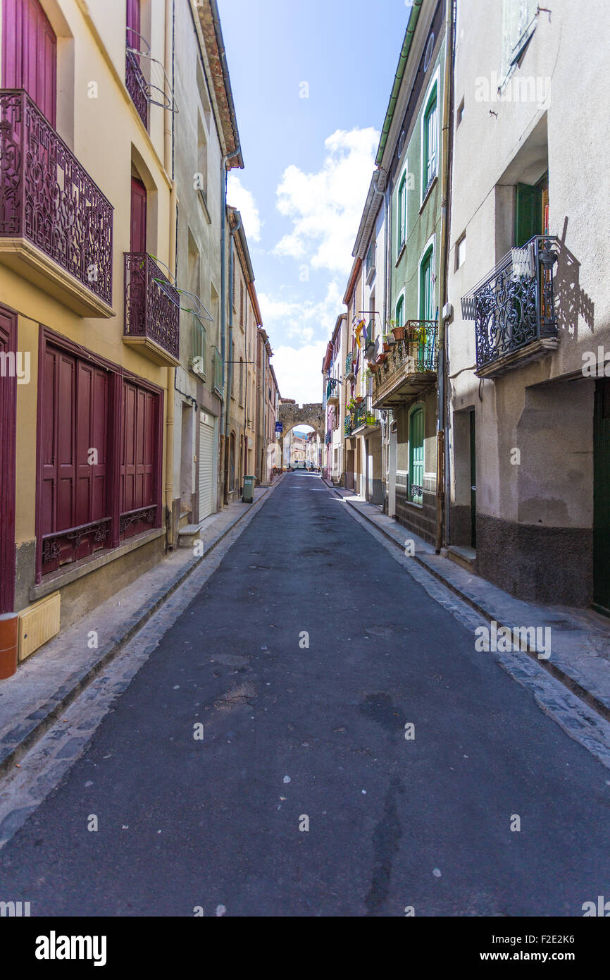 Traditional french village street hi-res stock photography and images