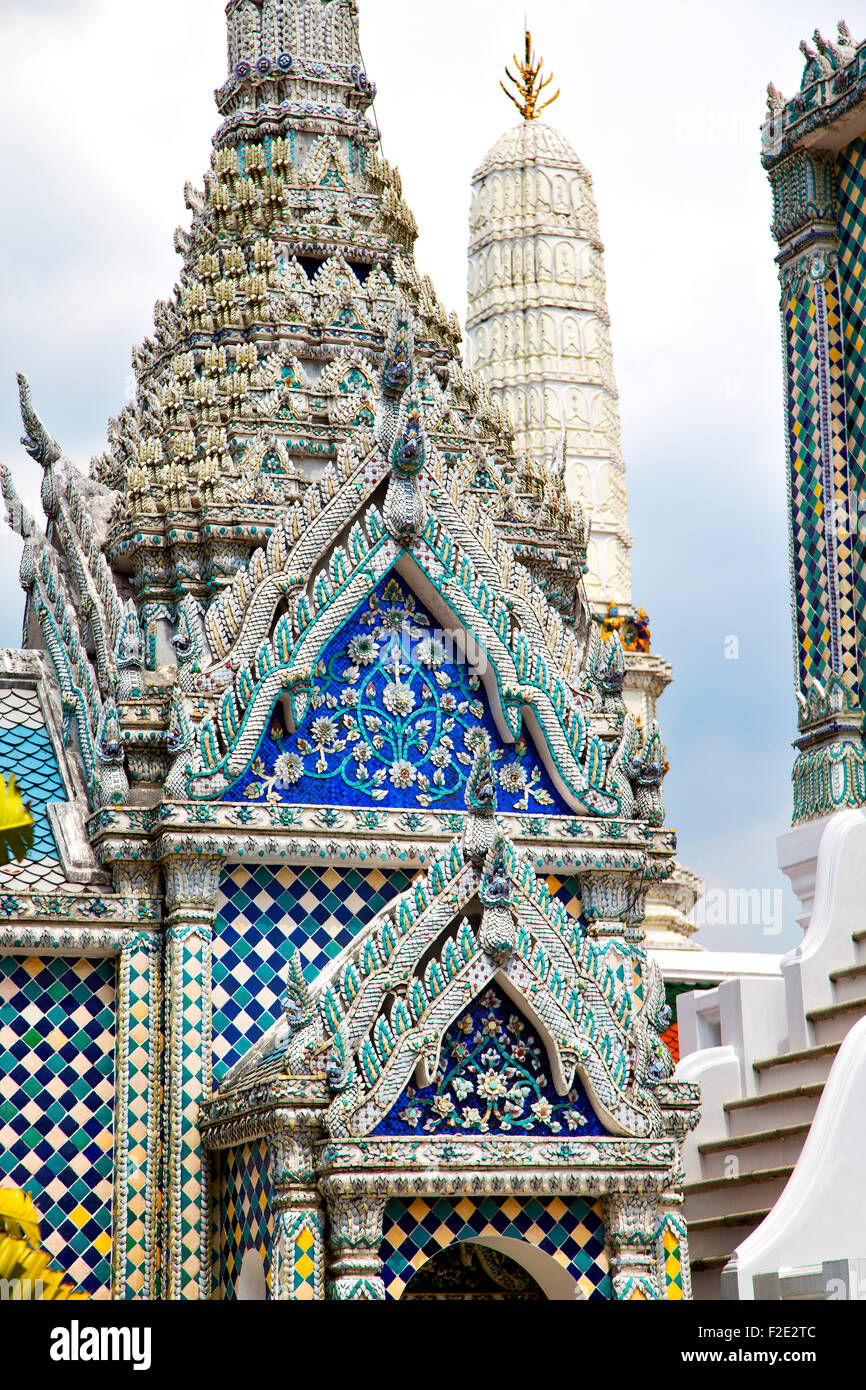 thailand asia in bangkok rain temple abstract cross colors roof wat ...