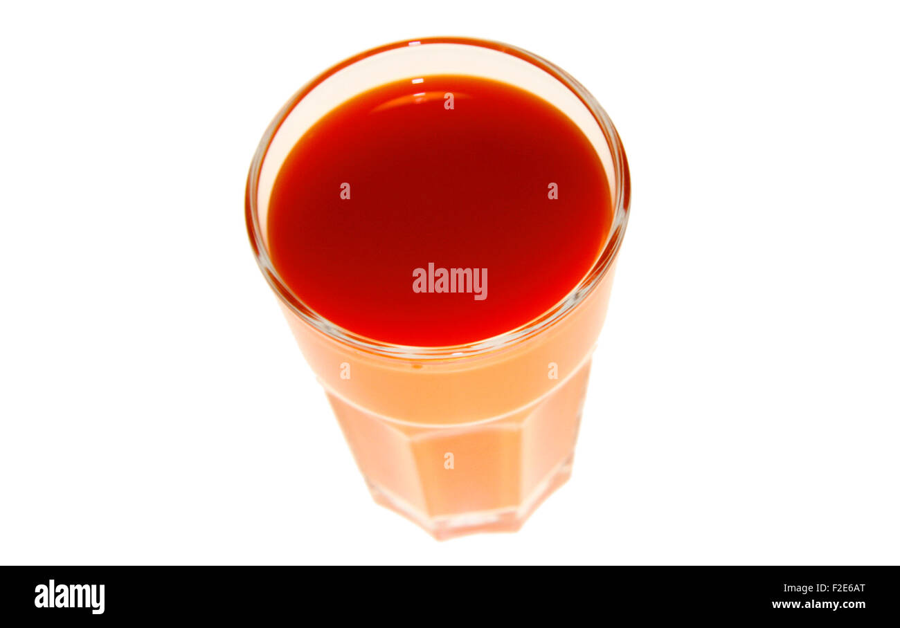 Karottensaft - Symbolbild Nahrungsmittel. Stock Photo