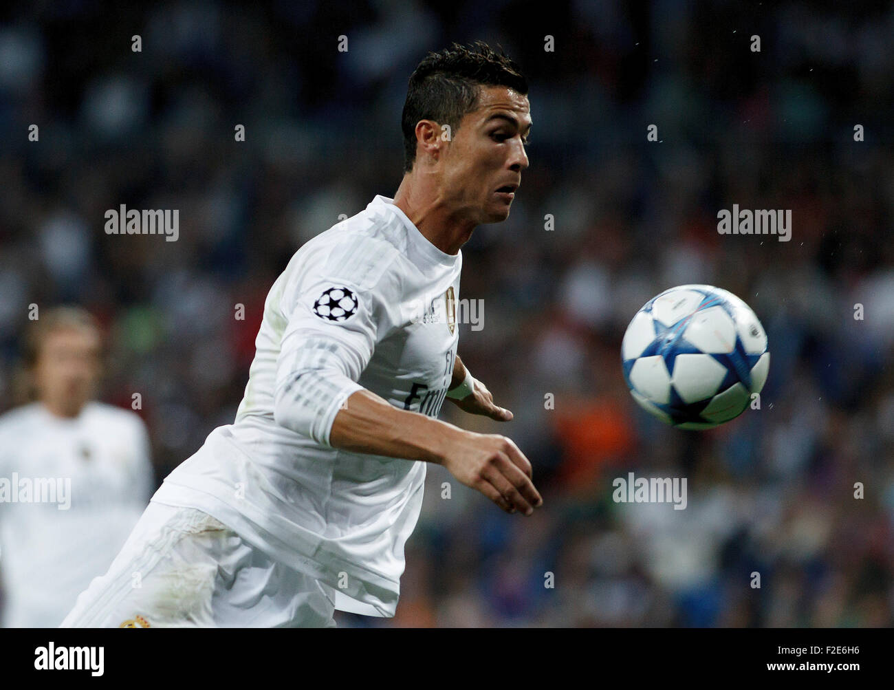 SPAIN, Madrid:Real Madrid's Portuguese forward Cristiano Ronaldo during the Champions  League 2015/16 match Stock Photo - Alamy