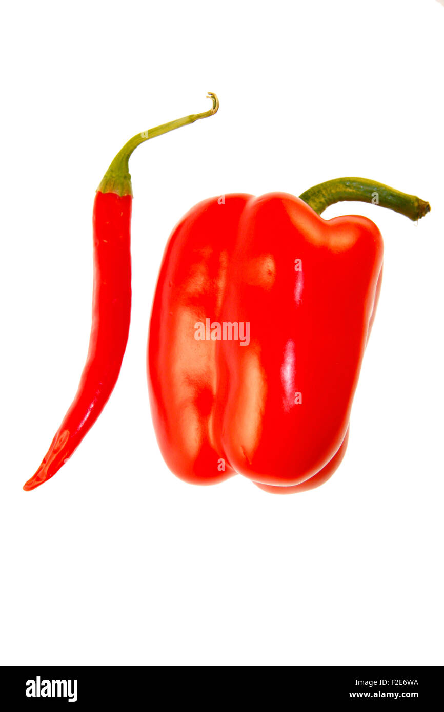 Chillyschote, rote Papkrikaschote - Symbolbild Nahrungsmittel. Stock Photo