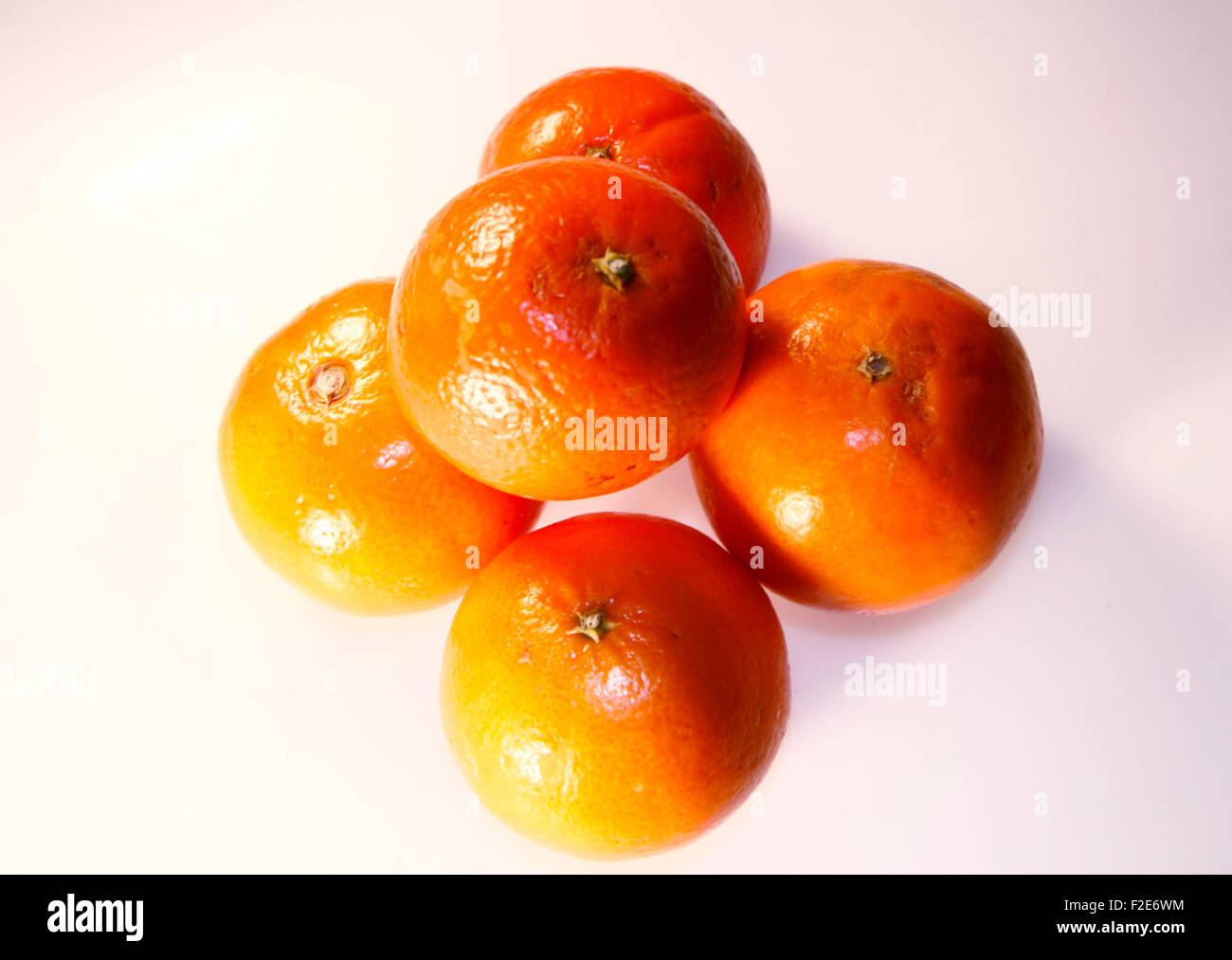 Suedfruechte: Mandarine, Clementine - Symbolbild Nahrungsmittel . Stock Photo