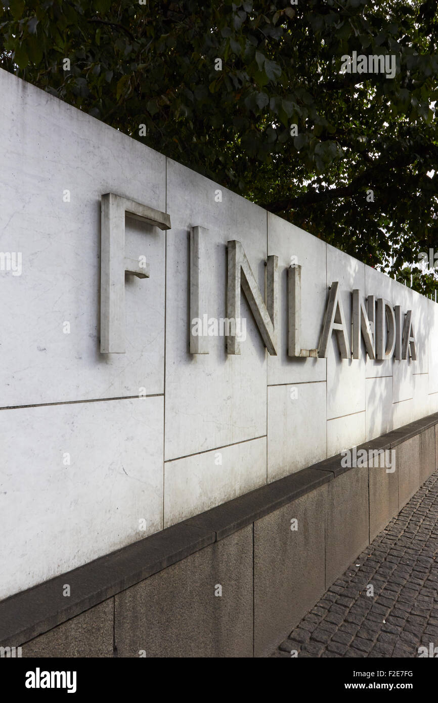 Finlandia Hall, Helsinki Finland Stock Photo