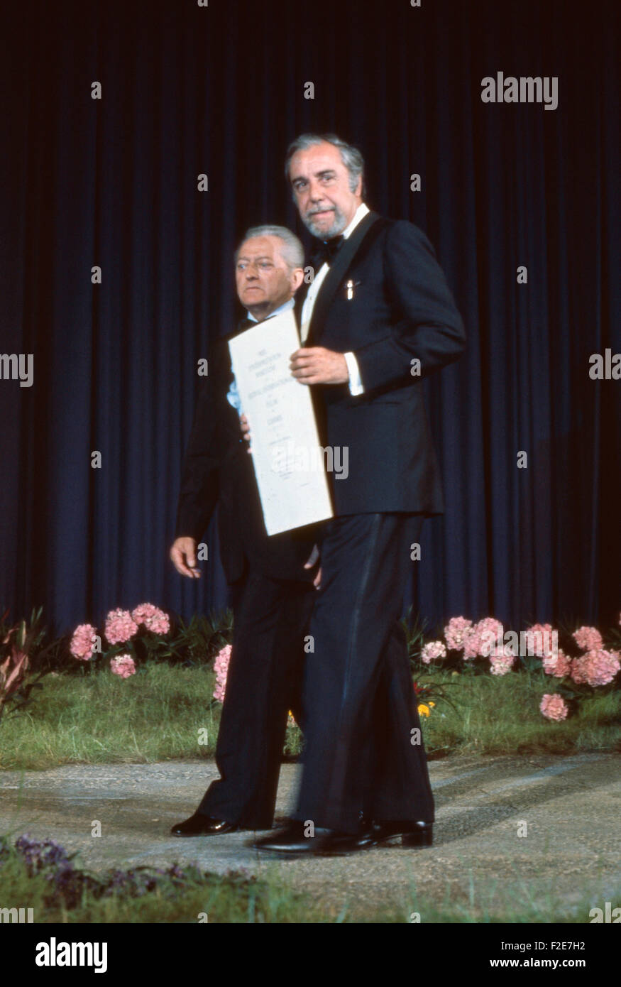 Der spanische Schauspieler Fernando Rey bei einer Abendveranstaltung