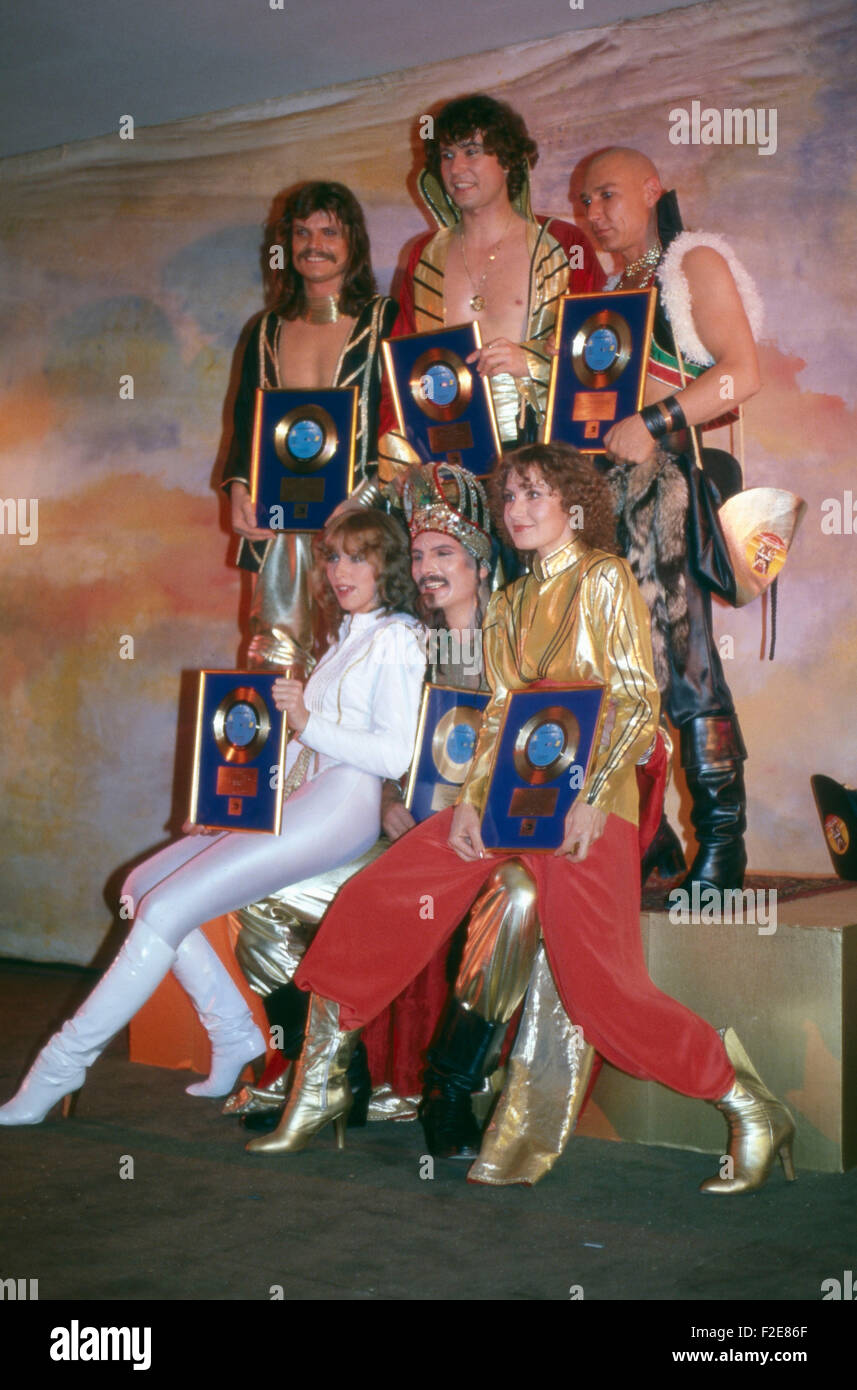 Deutsche Musikgruppe Dschinghis Khan, Deutschland 1970er Jahre. German