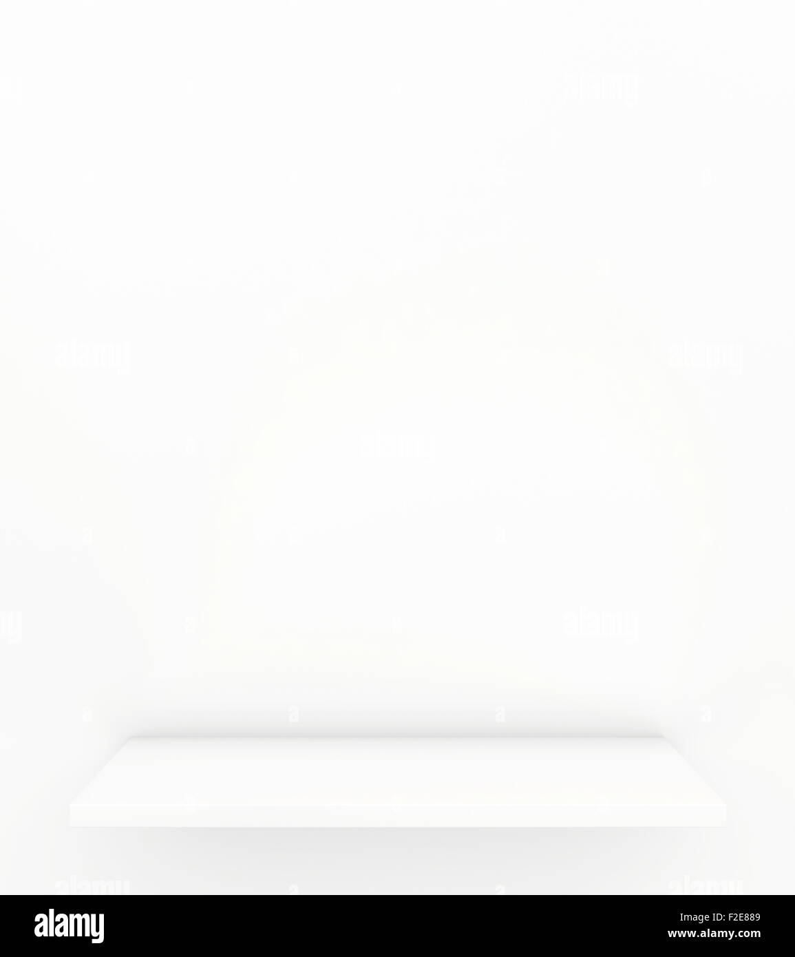 shelf. 3d render on white background Stock Photo - Alamy