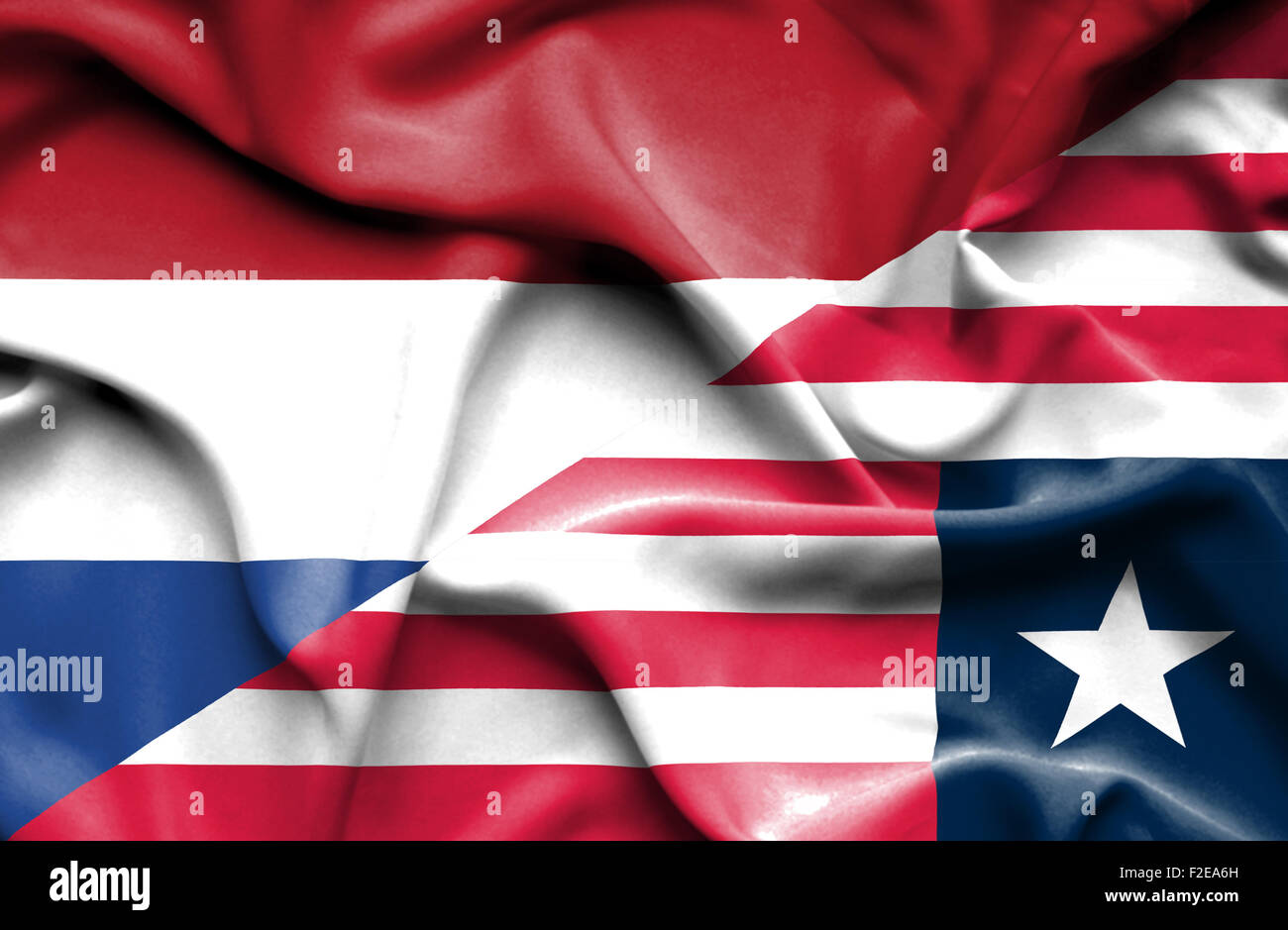 Netherlands liberia flag hi-res stock photography and images - Alamy
