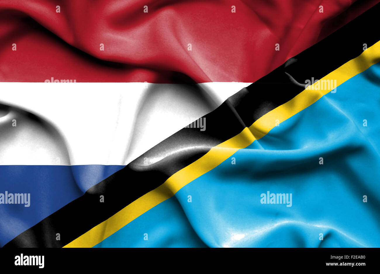 Waving flag of Tanzania and Stock Photo - Alamy