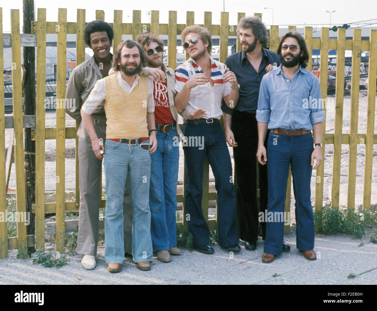 AVERAGE WHITE BAND Scottish group in June 1976 Stock Photo - Alamy