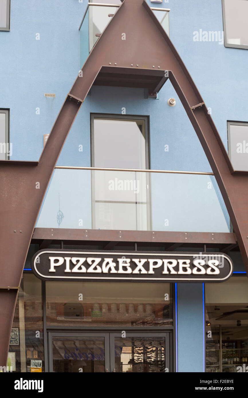 Pizza Express at Dorchester, Dorset UK in June Stock Photo