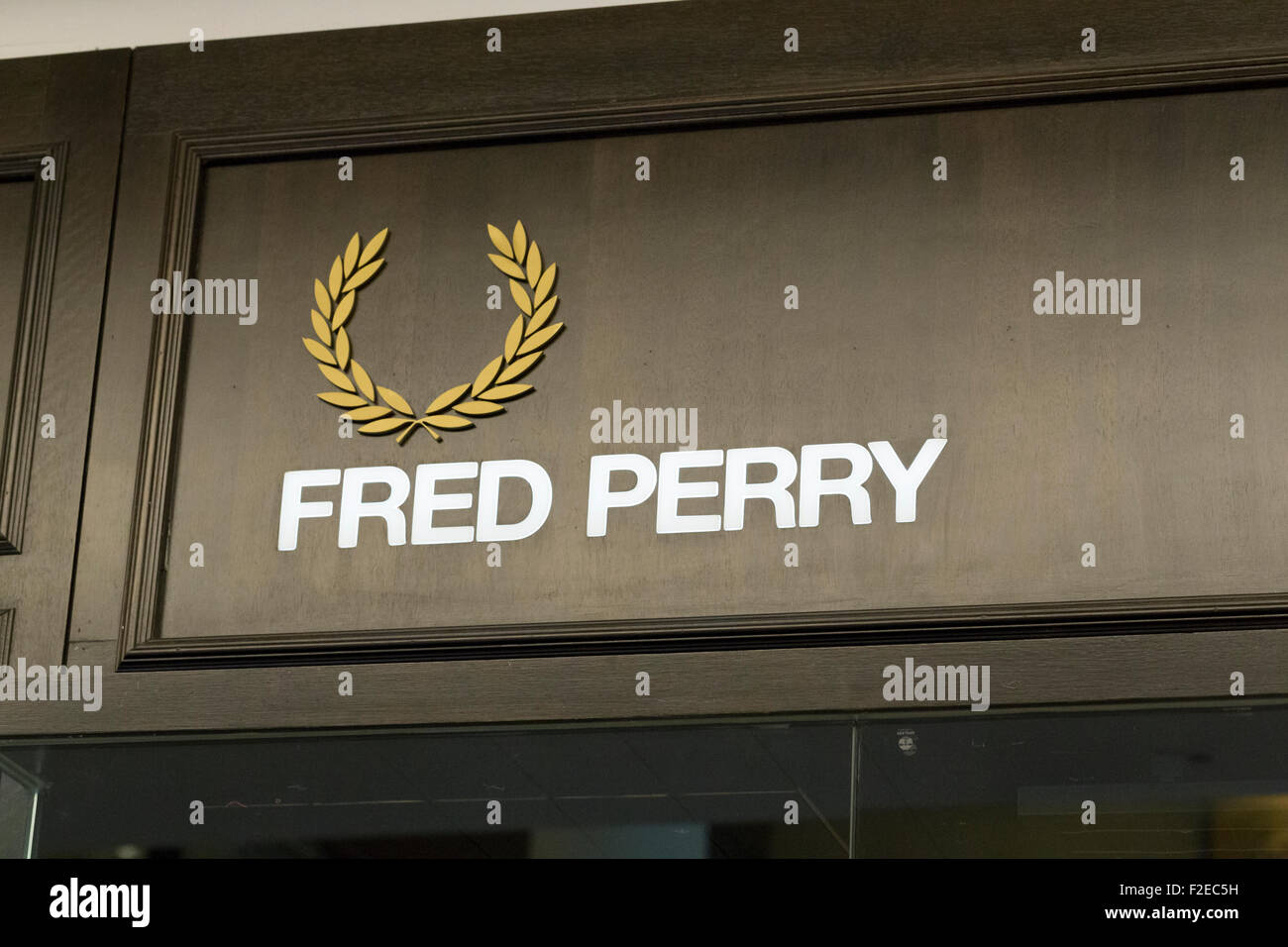 Fred Perry logo Stock Photo