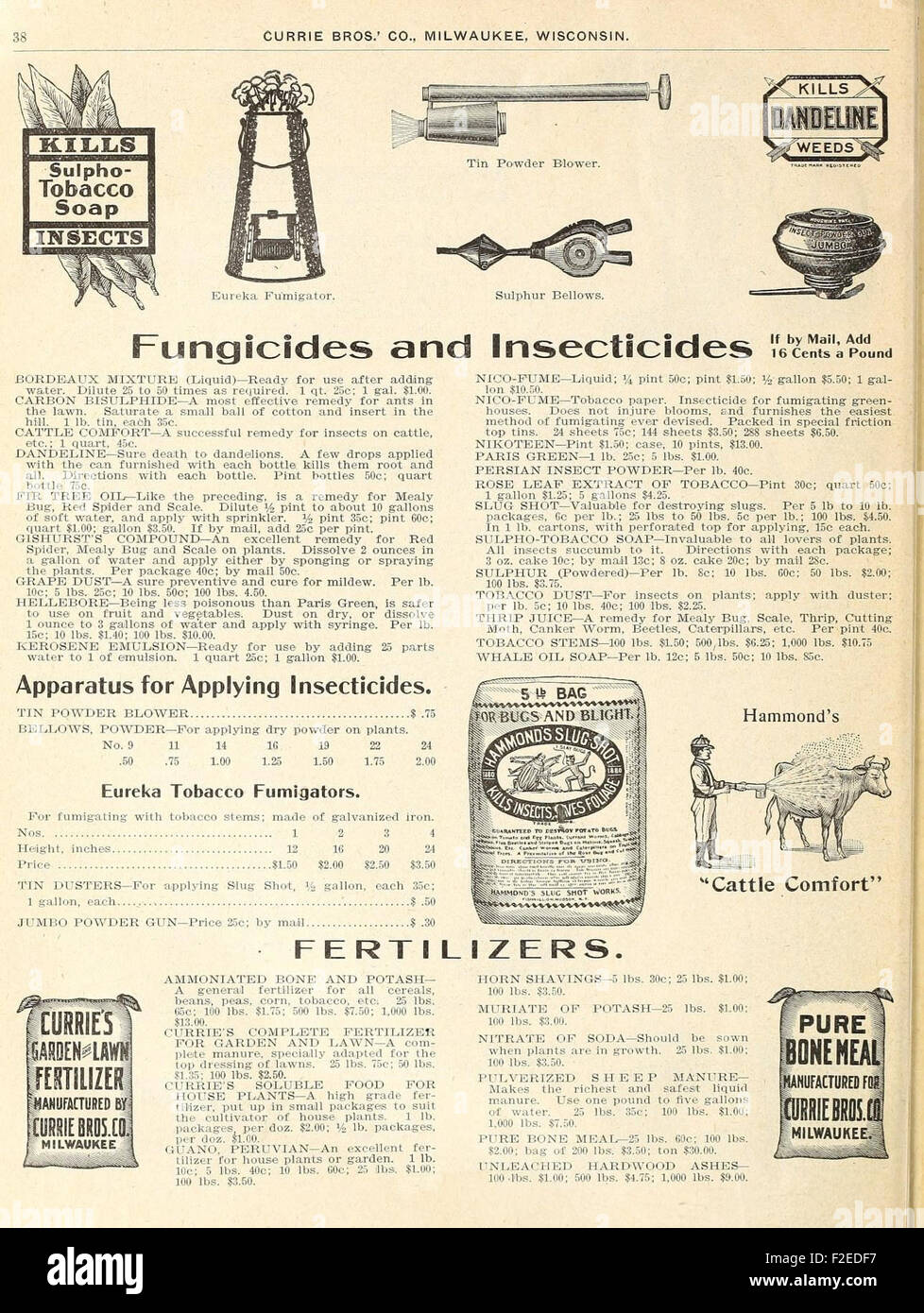 This 19thcentury catalog offers a comprehensive list of supplies for