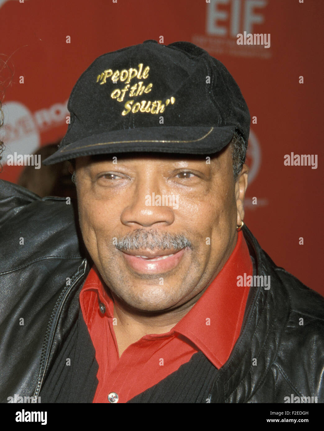 QUINCY JONES US record producer in 2002. Photo Jeffrey Mayer Stock